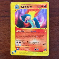 Typhlosion 65/165 Non Holo Rare Expedition Pokemon Card DMG - Image 1