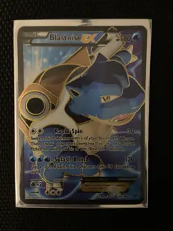 Pokemon Blastoise EX 142/146 Ultra Rare Full Art Holo XY Rapid Spin Card - Image 1