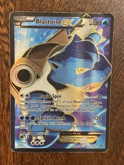 Pokemon Blastoise EX 142/146 Ultra Rare Full Art Holo XY Rapid Spin Card - Image 3