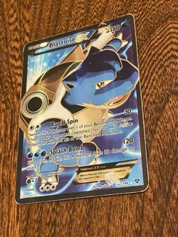 Pokemon Blastoise EX 142/146 Ultra Rare Full Art Holo XY Rapid Spin Card - Image 5