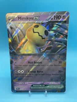 Pokemon Ultra Rare Holo Foil Mimikyu EX JUMBO Card 004 Black Star Promo - Image 1