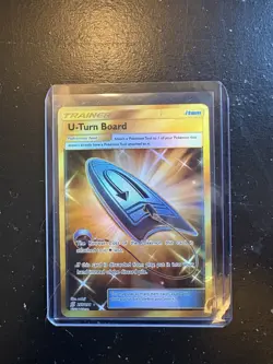 U-Turn Board (Secret) 255/236 Sm-Unified Minds Holo - Pokemon Card - Image 1