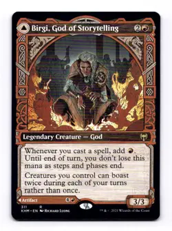 Birgi, God of Storytelling (Showcase) R Kaldheim 311 NM - Image 1