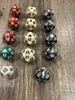 Magic the Gathering MTG Game Die Lot Of 36 - Spin Down Dice And Misc Other Dice - Image 2