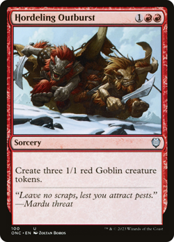 MTG Commander Phyrexia AWBO U Hordeling Outburst #100 PLAYSET 4x x4 - Image 1
