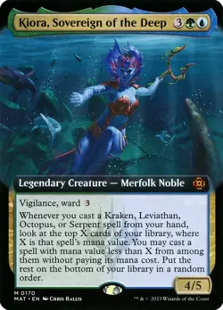 MTG MOM Aftermath EXTENDED ART M Kiora, Sovereign of the Deep #0170 - Image 1