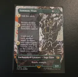 Summon: Titan- Final Fantasy Borderless Regular MTG-NM - Image 1
