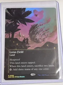 Lotus Field 0068 Borderless Edge of Eternities Foil #68 - Image 1