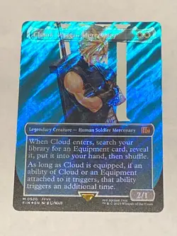 Cloud, Midgar Mercenary (Borderless) (Surge Foil) 520 Final Fantasy English - Image 3