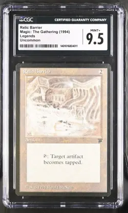 Relic Barrier, just graded. Legends mtg. CGC 9.5 Mint+! - Image 1