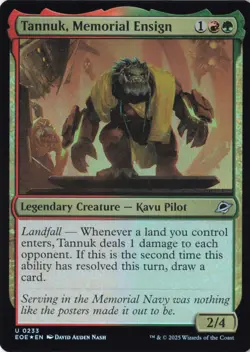 Tannuk, Memorial Ensign Edge of Eternities Foil - NM #233 MTG EOE - Image 1