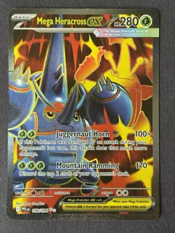 Pokemon Mega Heracross EX Phantasmal Flames #108/094 Ultra Rare Full Art Nm - Image 2