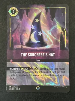 2024 Disney Lorcana The Sorcerer’s Hat Enchanted EN3 210/204 - Image 1