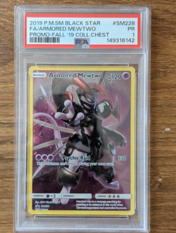 2019 Pokemon SM Black Star Promo PSA 1 Armored Mewtwo #SM228 Collector's Chest - Image 1
