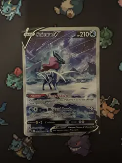 Pokemon TCG Suicune V GG38/GG70 Crown Zenith Galarian Gallery Ultra Rare Holo EN - Image 1