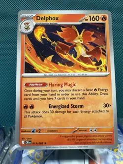 Pokemon TCG Delphox 013/086 Non Holo Deck Exclusive Chaos Rising NM 2797 - Image 1