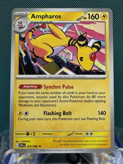 Ampharos #029/086 Non-Holo Rare Deck Exclusives - Pokemon Chaos Rising 2803 - Image 1