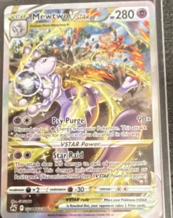 Pokemon Mewtwo VSTAR GG44/GG70 Crown Zenith Ultra Rare Holo 280 HP - Image 1