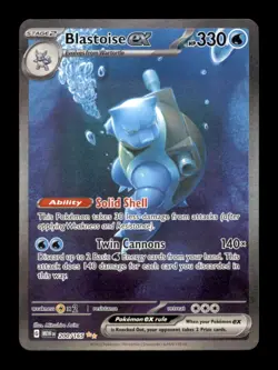 Blastoise ex 200/165 Special Illustration Rare 151 Pokemon Holo Near Mint - Image 1