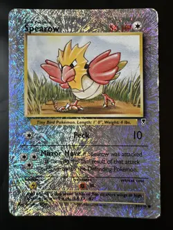 2002 Pokemon Legendary Collection 94/110 Spearow Reverse Holo (DMG) - Image 1