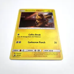 Pokemon TCG Detective Pikachu SM190 Promo Holo LP Light Play - Image 4