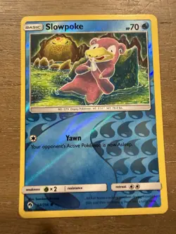 Slowpoke 54/214 Common Lost Thunder Pokemon Reverse Holo Moderately Played - Image 1