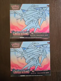 2x Chaos Rising Pokemon Center ETB Elite Trainer Box - Factory Sealed - In Hand! - Image 1