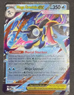 Mega Greninja ex 22/86 Double Rare Pokemon Chaos Rising ME04 NM - Image 1