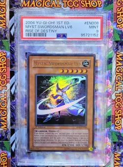 Yugioh Mystic Swordsman LV6 RDS-EN008 1st Edition Ultra Rare PSA 9 Mint - Image 1