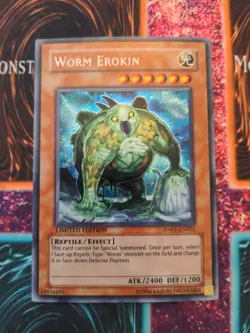 Yu-Gi-Oh! Worm Erokin HA01-EN021 Limited Secret Rare NM - Image 1