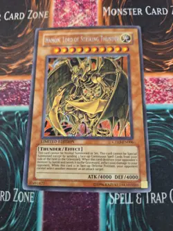 Yugioh Hamon, Lord of Striking Thunder CT03-EN006 Secret Rare Limited NM/LP - Image 1