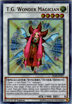 1x Yu-Gi-Oh! T.G. Wonder Magician - BLRR-EN057 - Ultra Rare - 1st Edition - NM - Image 1