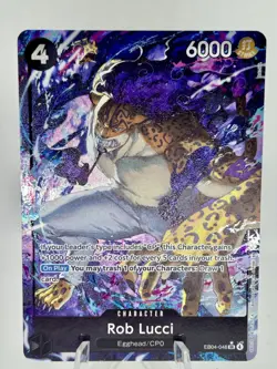 One Piece TCG Rob Lucci (Alternate Art) EB04-048 Adventure on Kami's Island Foil - Image 1
