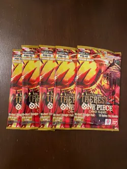 One Piece The Best Vol. 2 PRB-02 Five 5 Premium Booster Packs Lot English A - Image 1