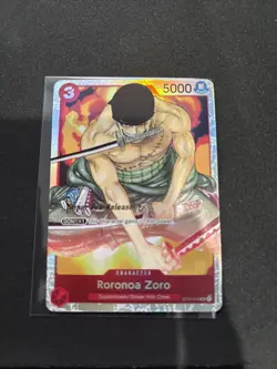 Roronoa Zoro ST01-013 Super Pre-Release Starter Deck 1: Straw Hat Crew Foil - Image 1