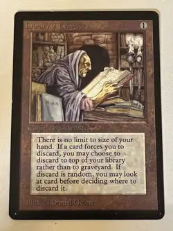 Magic the Gathering MTG Beta Library of Leng NM- (Beta Bob) - Image 1