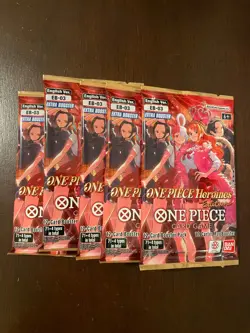 One Piece Extra Booster Heroines Edition EB-03 Five 5 Packs Lot English A - Image 1