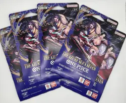 One Piece TCG OP-07 Azure Sea’s Seven 5 Sleeved Booster Packs Sealed English - Image 1