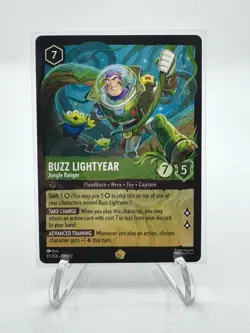 Disney Lorcana Wilds Unknown Legendary Foil Buzz Lightyear Jungle Ranger 91/204 - Image 1
