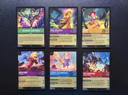 Disney Lorcana Wilds Unknown | Assorted Super Rare and Legendary COLD Foils (8) - Image 1