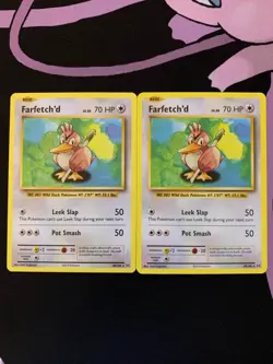 x2 Farfetch'd 68/108 Non Holo XY - Evolutions - Pokemon Card - LP - Image 1