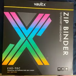 Vault X 12 Pocket Exo Tec Zip Card Binder ME1 First Edition Pokemon New - Image 1