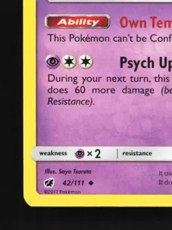 Grumpig 42/111 LP Crimson Invasion English Pokemon Card TCG - Image 2