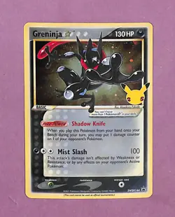 Pokemon TCG Celebrations Promo Greninja Gold Star SWSH144 NM - Image 1