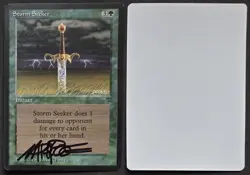 Signed MTG Magic Mark Poole Artist Proof _ Legends _ STORM SEEKER _1/150! - Image 1