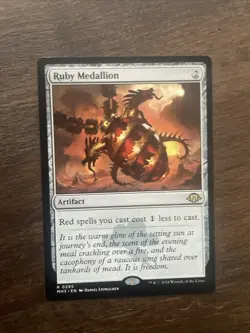 Ruby Medallion Rare Regular MTG Modern Horizons 3 #295 - Image 1