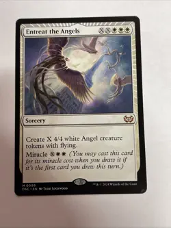 Entreat the Angels Commander: Duskmourn: House of Horror #99 Mythic - Image 1