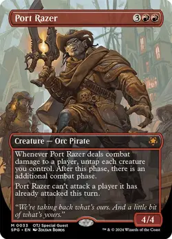 Port Razer (0035) - OTJ Special Guest - Mythic Rare Borderless - Image 1