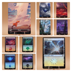 Edge of Eternities Land Set | 5 Full Art Basic Lands | 5 Foil Basic Lands | MTG - Image 1