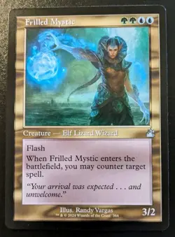 Frilled Mystic (Retro Frame) 366 Uncommon Ravnica Remastered Magic The Gathering - Image 1